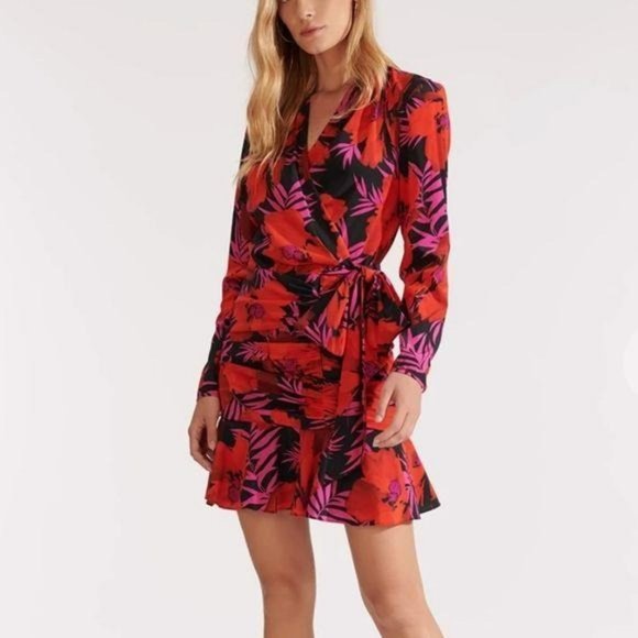 Veronica Beard Dresses & Skirts - Veronica Beard Lorina silk floral mini dress 8 NWT